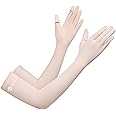 XuoAz Summer-UV-Sun-Protection Gloves Long Driving-Gloves Sunblock Non Slip Full Finger Outdoor Arm Gloves for Women Cycling