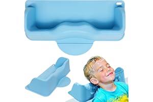 GLITERRA Hair Washing Station for Kids – Portable Silicone Shampoo Buddy with Neck Support, Tear-Free Wash Basin for Toddlers, Children & Teens, Use in Sink or Bathtub
