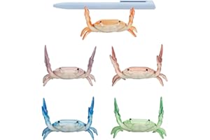 Crab Pen Holder, Weightlifting Crabs Pencil Holder for Desk, Funny Pen Stand Desk Decoration Accessories Office Desk Organize