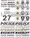 MyTrickRC Genuine MYK-ST3 RC Police Sticker Set for 1/10th Scale RC Cars and Trucks