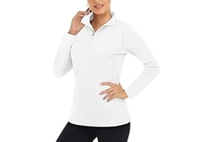 Boladeci Women's UPF 50+ Sun Shirts 1/4 Zip Lightweight Long Sleeve Summer Tops UV Protection Quick Dry Golf Shirts