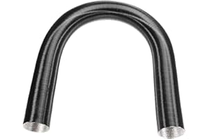 WUYANGCUN Warm Air Ducting Hose Vent 90mm Diameter 1m Extendable Heat-Resistant Car Diesel Heater Aluminum Ductting Pipe for 2000W 6000W Air Heaters