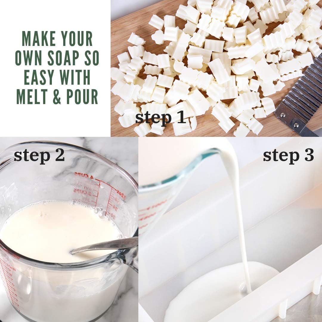 bMAKER All-Natural Goats Milk Melt and Pour Soap Base (2lb Blocks) - Moisturizing and Nourishing M&P Base Soap Making Supplies - Suitable for Sensitive or Dry Skin: Arts, Crafts & Sewing
