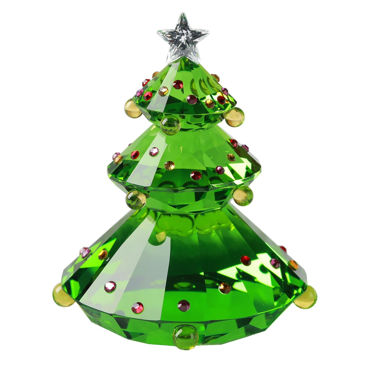 Green Crystal Christmas Tree Holiday Collection Table top Ornament Home Decor
