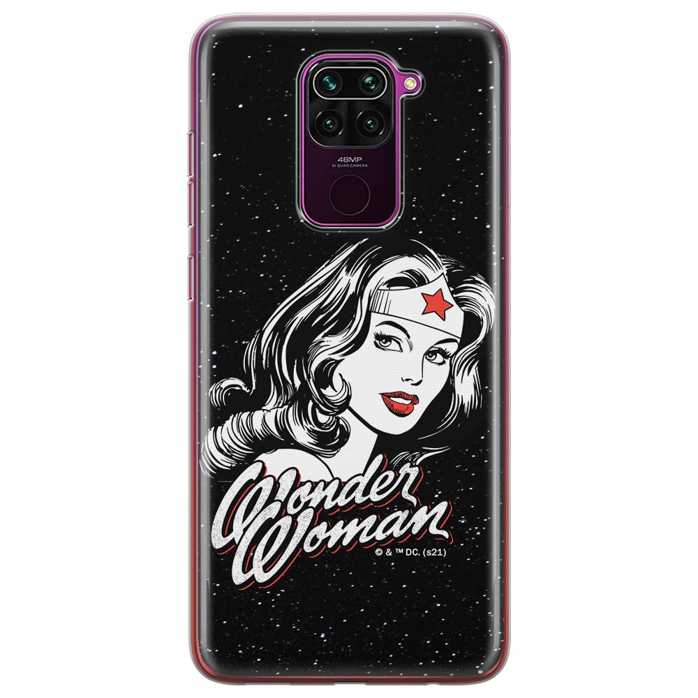 ERT GROUP mobile phone case for Xiaomi REDMI NOTE 9 original and officially Licensed DC pattern Wonder Woman 023 optimally adapted to the shape of the mobile phone, case made of TPU