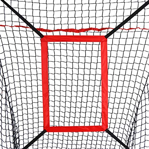 ZENY 7'×7' Baseball Softball Practice Net w/Strike Zone Hitting Batting