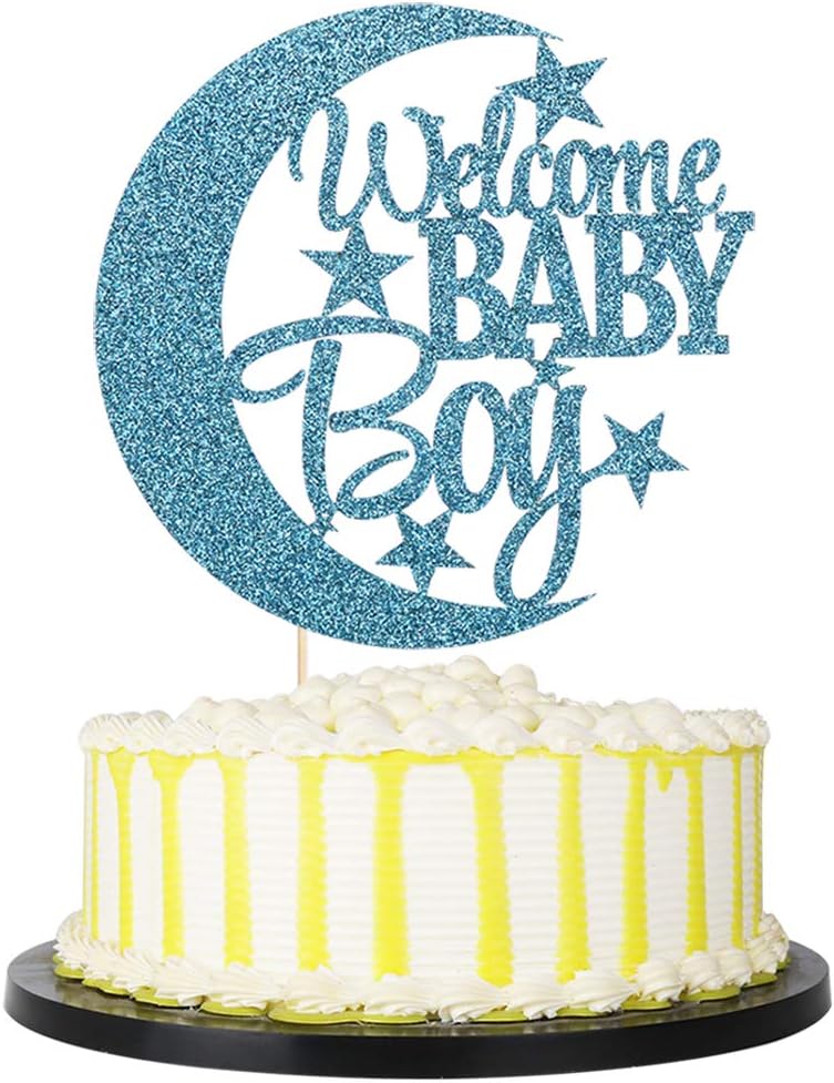 welcome baby boy cake