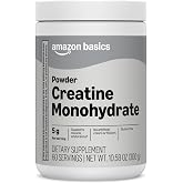 Amazon Basics Creatine Monohydrate Powder, 10.58 oz, 60 Servings