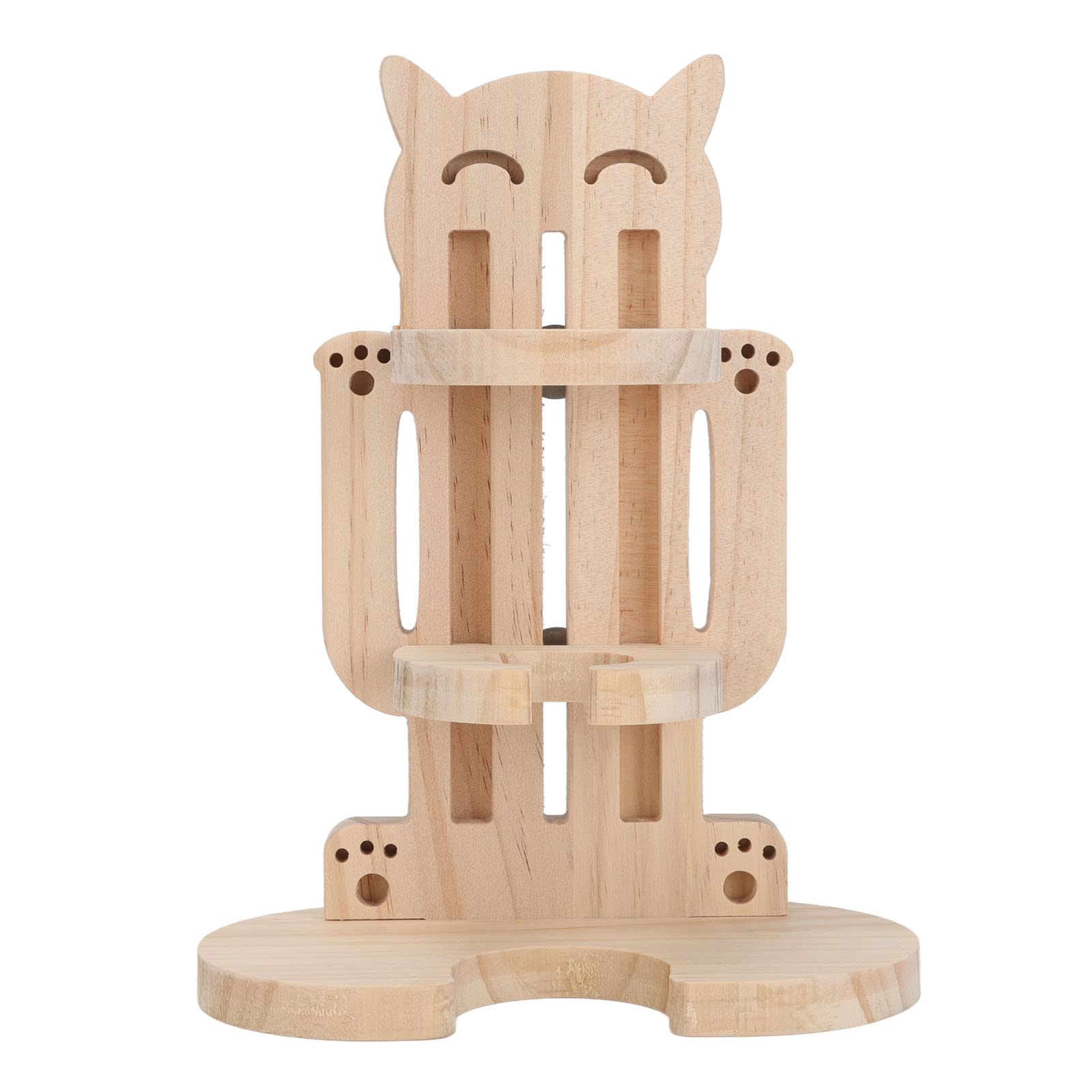 Small Pet Water Bottle, Adjustable Height Wooden Stand for Hamsters, Gerbils, Rats – Durable Free Standing Cage Accessory for Small Animals