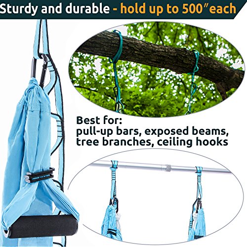 Aerial Yoga Hammock Daisy Chains Yoga Swing Rope Yoga Hanging Trapeze Extension Straps