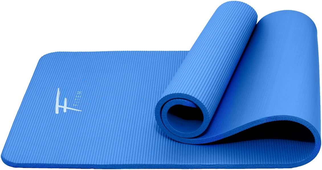 Fitem Exercice Mat, Ultra-Thick (1,5cm), High Density NBR Foam, 183 x 60 x 1.5 cm for Gym Yoga, Exercise, Fitness, Gymnastic