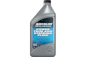 Quicksilver 858075Q01 Power Trim and Steering Fluid, 32 Oz. Bottle