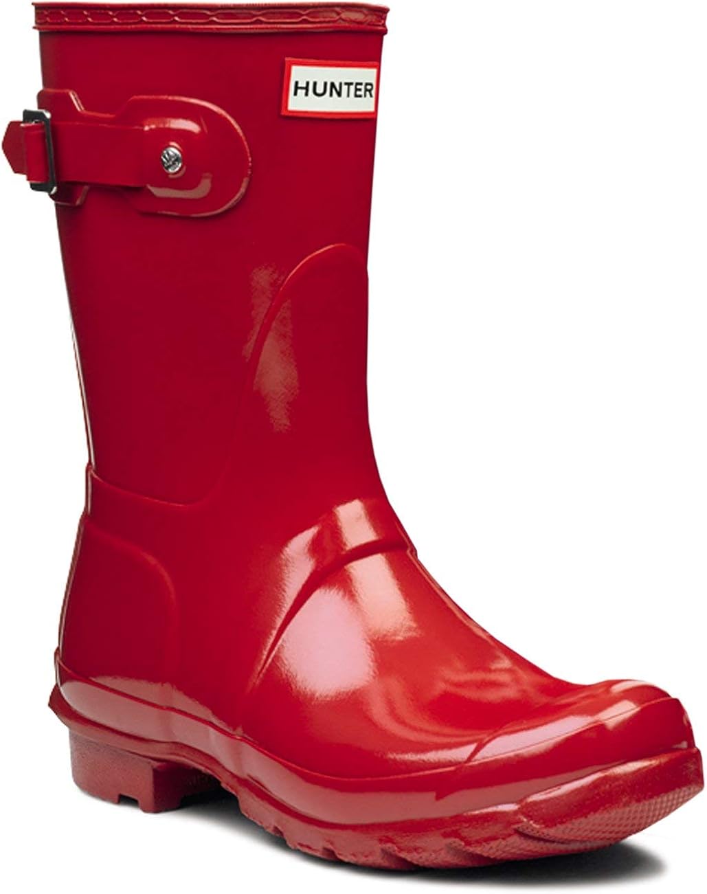 tall red hunter rain boots