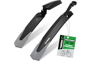 RBRL Bike Fender Adjustable Mudguard, Thicken and Widen Universal 24-29 inch Bicycle Fenders, Bike fenders for Ebike/Mountain Bike, Against Splashing Water and Dust