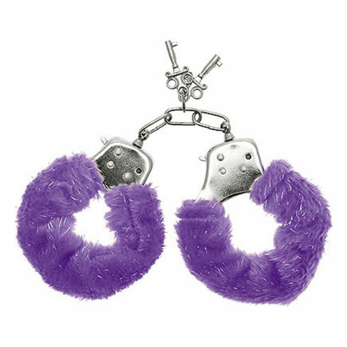 S Pleasures Furry Cuffs - Handcuffs Purple 150 g