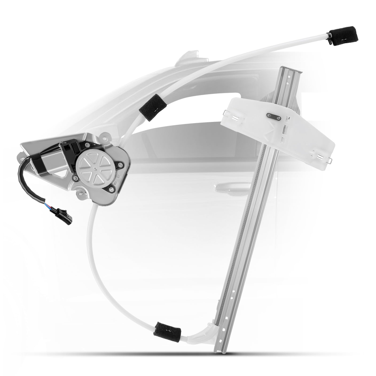 Photo 1 of YHTAUTO Front Passenger Side Power Window Regulator With 2-Pin Motor Assembly Compatible with Jeep Liberty 2002-2007 Sport Utility, Ball Stud Style