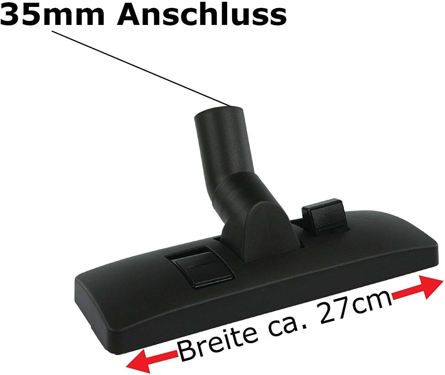 Maxorado 35 mm vacuum cleaner combination nozzle floor cleaner 35 mm attachments for compatible with Bosch Siemens AEG Quigg Karcher Fakir EIO Samsung Panasonic Clatronic Head brush Pedal - Image 3