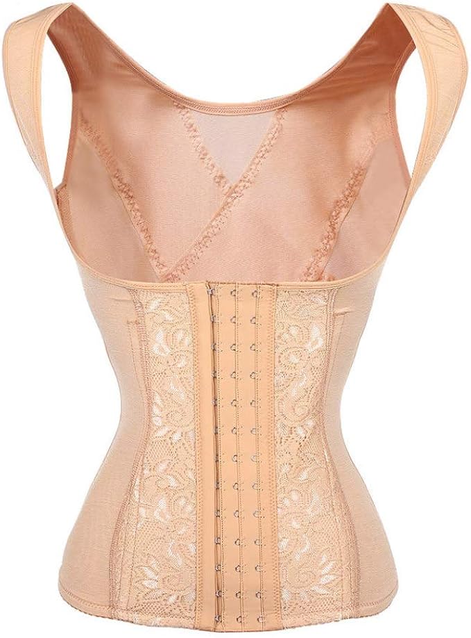 Women Steel Bones Push Up Vest Waist Trainer Shapewear Tummy Belly
