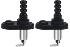 ZOOKOTO 2Pcs Universal Car Truck Boat Adjustable Door Jamb Door Alarm Flange Light Hood Mount Pin Switch