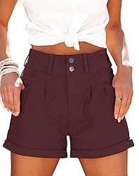 Hilltichu Womens Relaxed Fit Casual High Waist