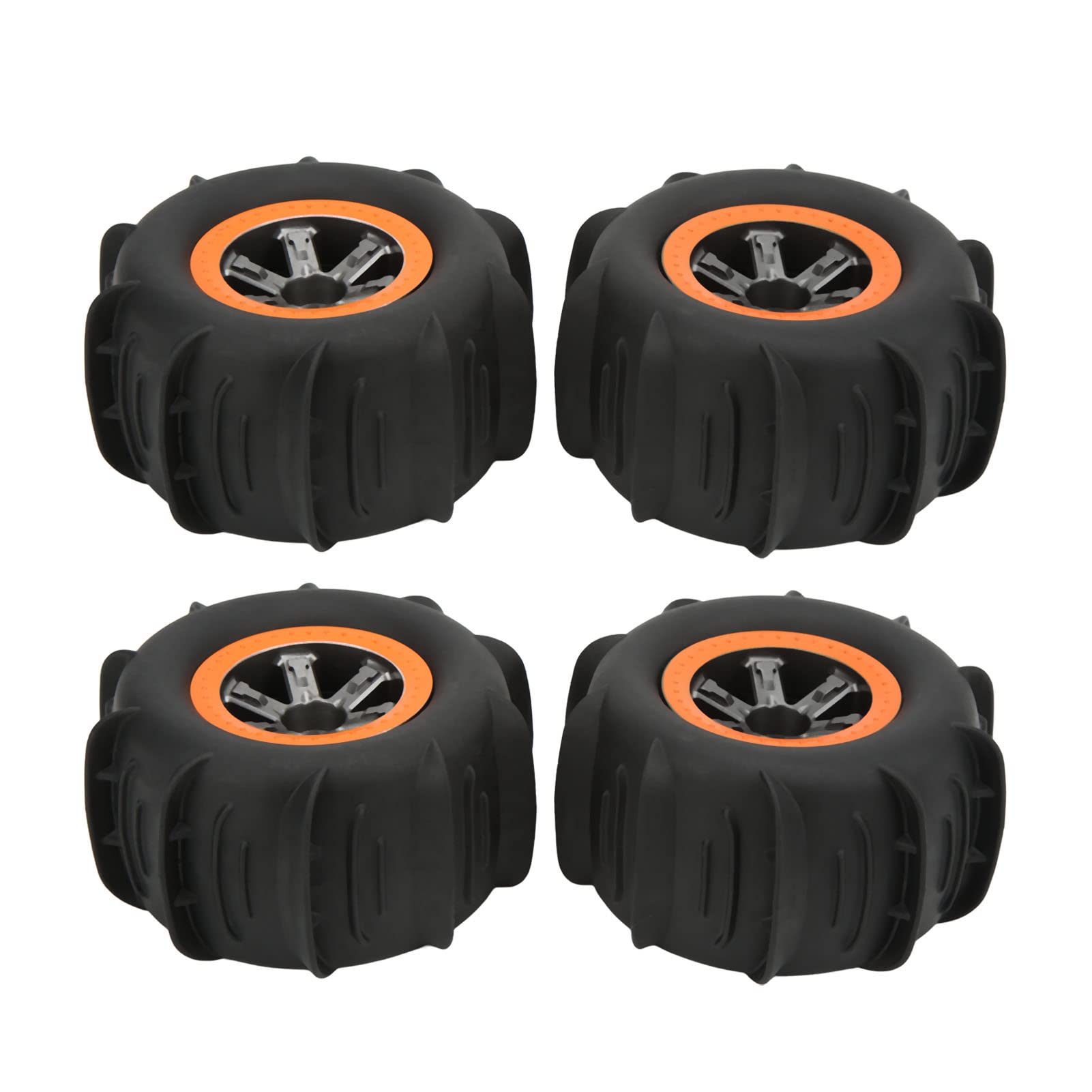 RC Beach Tires , Stable RC Beach Wheel Uneven Texture Multifunction Excellent Grip Waterproof Cool Appearance for 1/10 RC Cars