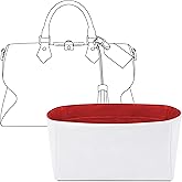 FANJI Project Tote Bag Organizer Insert for LV Soft Speedy Dark Handbag, Custom Fit Inside Premium Rogue Coeur Lightweight WaterResistant Purse Insert with Cup Holder Accessories