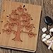 Giftgarden Family Tree 5x7 Photo Album Wood Photo Book 120 Pockets