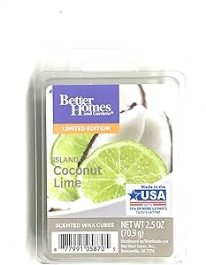 Better Homes and Gardens Island Coconut Lime Wax Cubes - 2017 Limited Edition