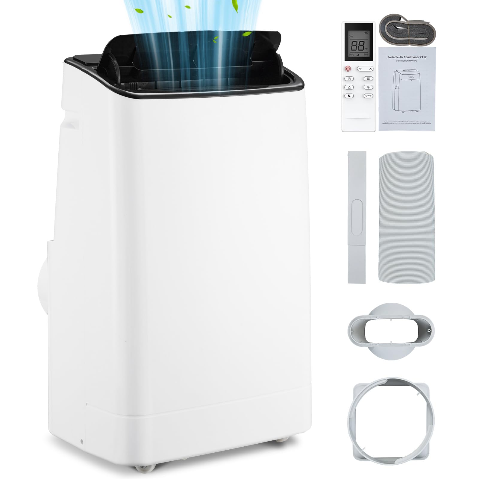 Photo 1 of Acekool 14,000BTU Portable Air Conditioner, portable ac unit with Remote Control, Energy-Efficient Cooling for 750 Sq.ft Space, 3In1 Cool, Fan, Dehumidify Modes, windowless ac for bedroom room indoor
