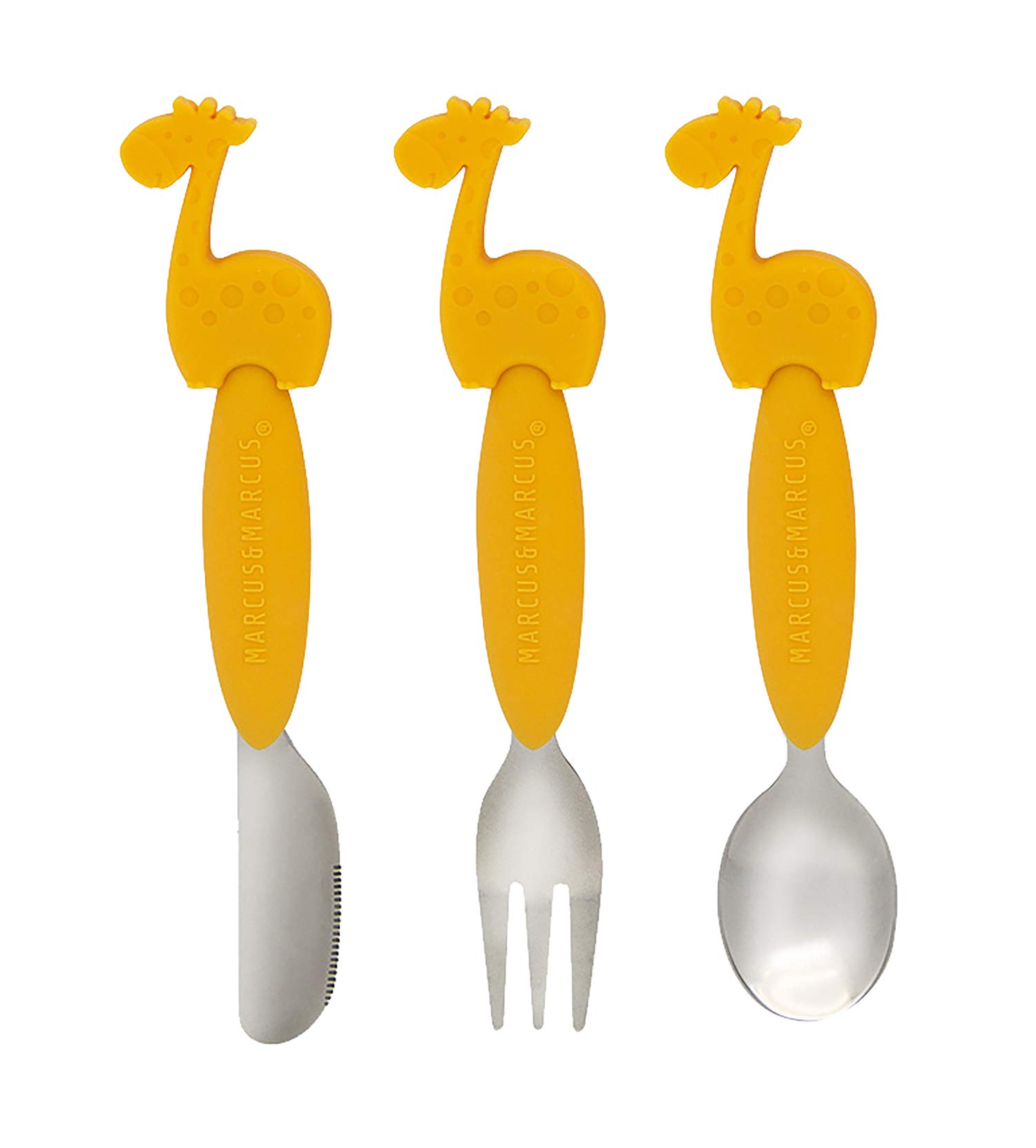 Toddler Utensils Set, Self Feeding Baby Spoons Forks and Knife, Kid-Safe Knife Edge Design, Toddler Cutlery 3 Years+