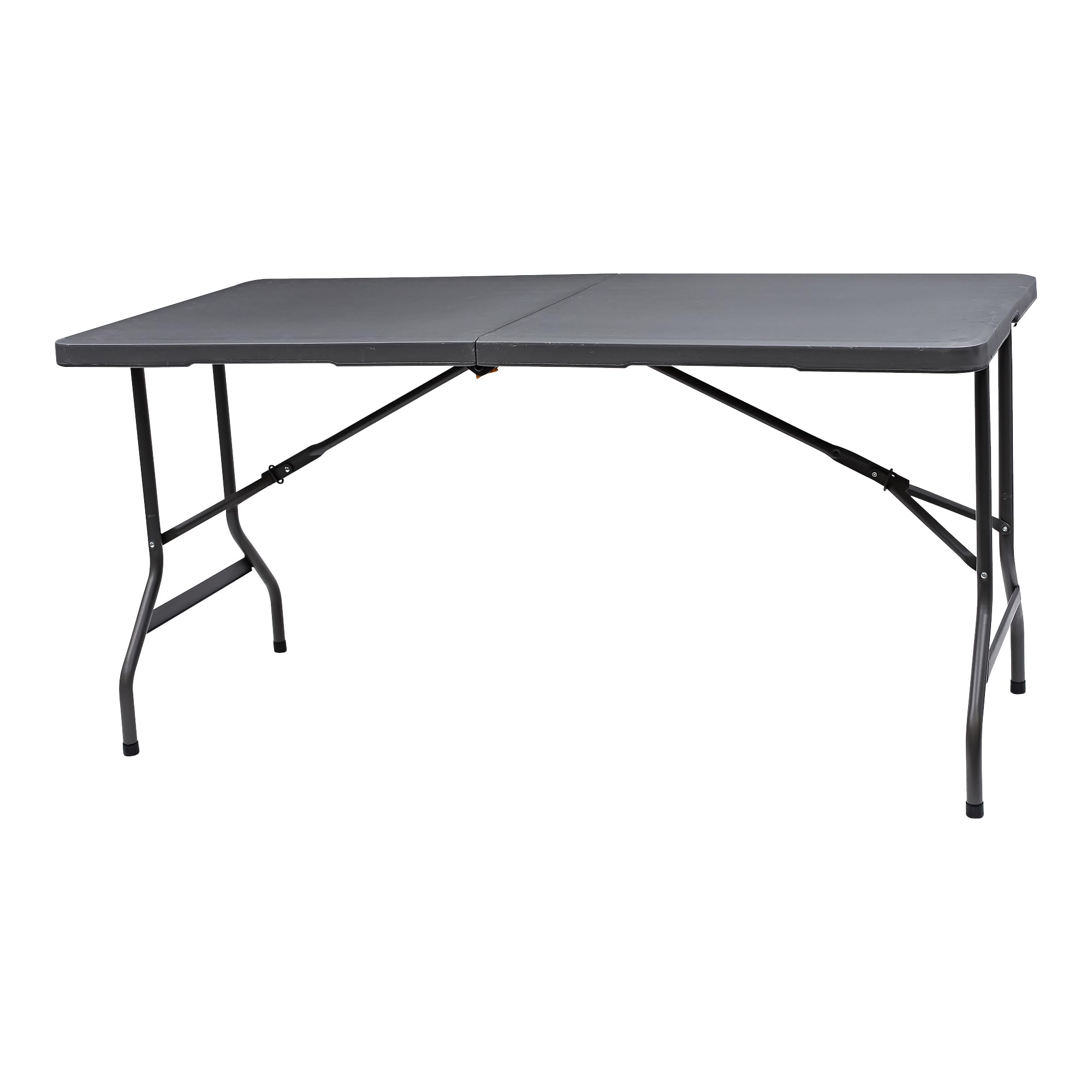 Photo 1 of ************TABLE IS CRACKED, BUT STILL WORKS*************
Iceberg IndestrucTable Too Bi-Fold Folding Table, Indoor/Outdoor, Commercial Grade, Charcoal, 60” W x 30” D x 29” H