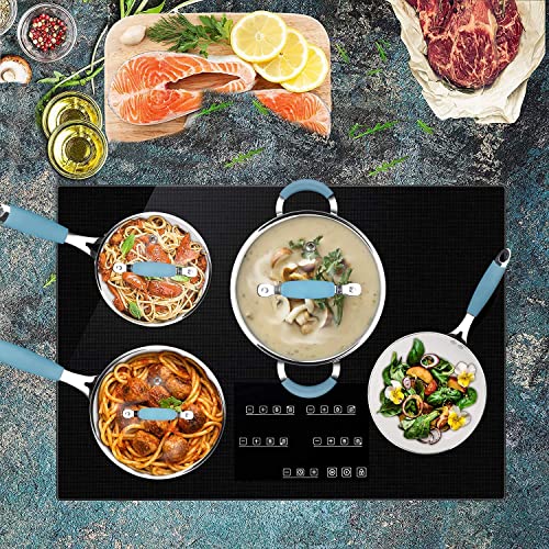 Induction Pots and Pans Set, Cookware Set with Silicone Grip, NonStick