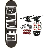 Baker Skateboard Complete Logo Black/White 8.25"