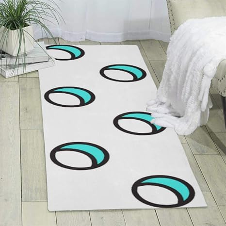 WUwuWU Área de círculos de Diferentes Colores Alfombras de Pasillo