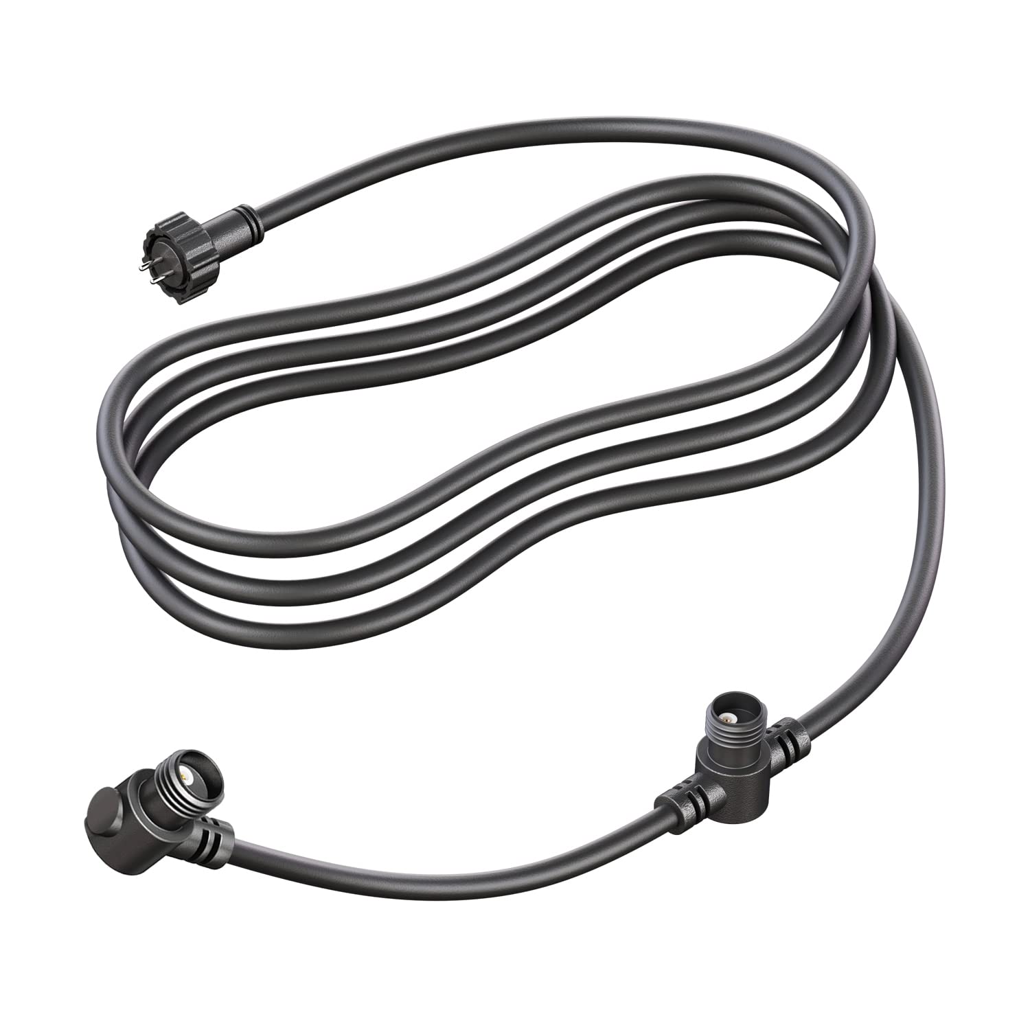 ledscom.de 2-way distributor for NEMO plug-in system (IP44), 3.1 m, black