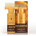 Generic LS Ind-ulekha Bringha Ayurvedic Hair Oil 100 ml|| Hair Fall Control and Hair Growth with Bringharaj & Coconut Oil - Comb Applicator Bottle for Men & Women