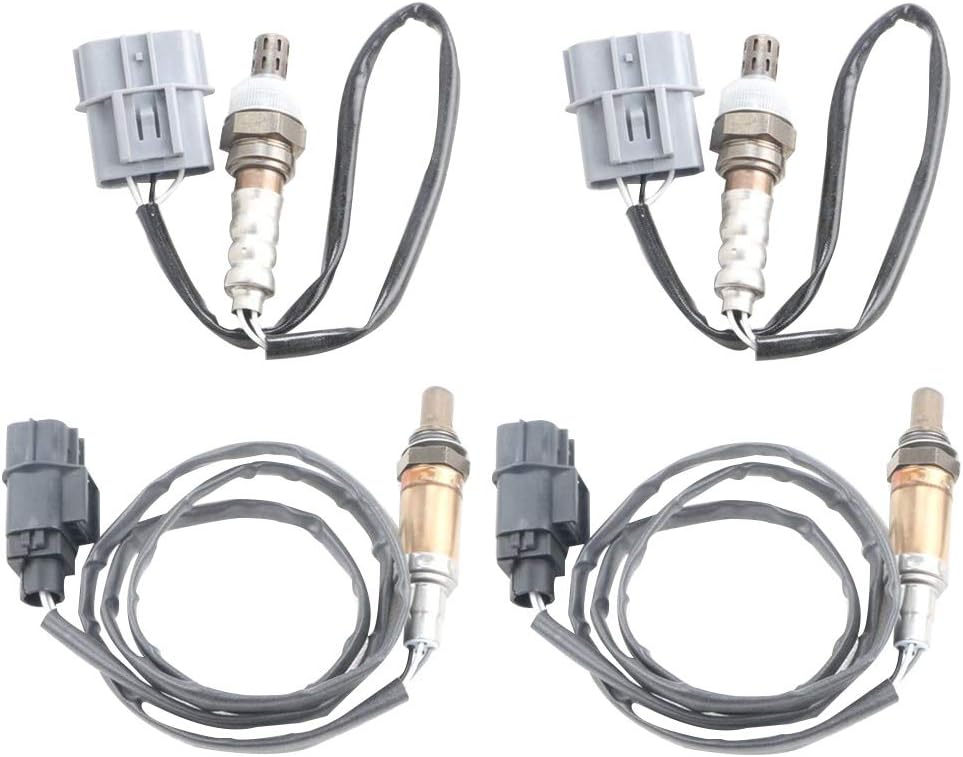 Sunlera 4PCS compatible with Nissan Maxima 3.0L Calif 2000 Oxygen Sensor Upstream & Downstream M0702438X2