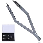 7825 Professional Spring Bar Tweezers, Precision Spring Bar Plier Tool | for Watch Strap Removal &amp; Installation, Designed for Raw Ears and Tight Lug Watches,Premium Alloy Build (Gray Silver)