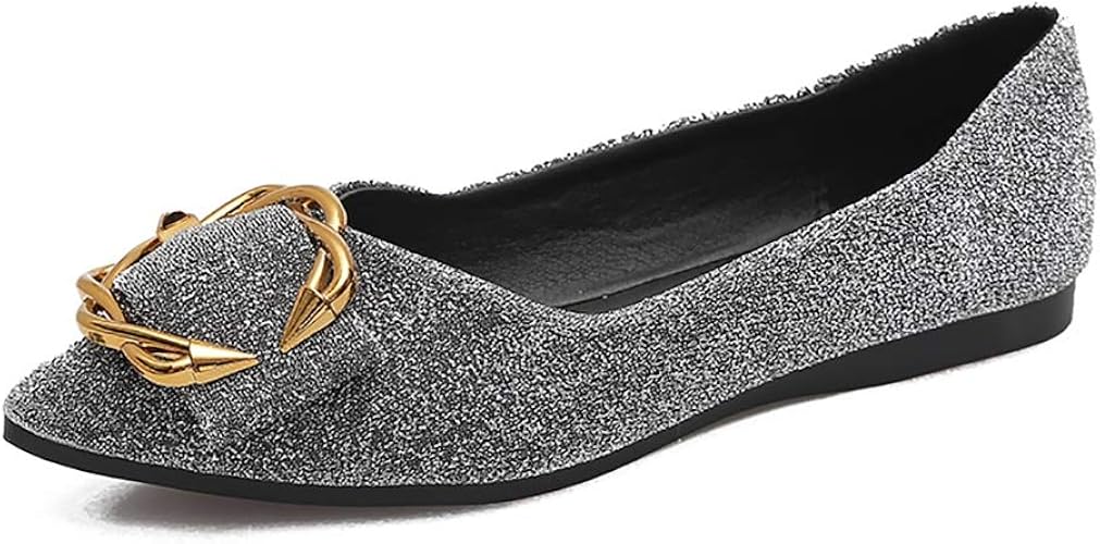 Amazon Com Meeshine Womens Square Toe Ballet Flats Comfort Slip