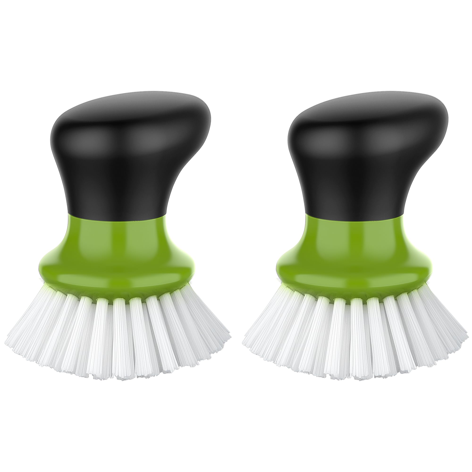 Photo 1 of MR.SIGA Dish Scrub Brush, Palm Brush Dish Scrubber with Ergonomic Grip, Kitchen Brushes for Dishes, Green, Pack of 2