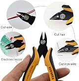 YUFANYA 5pcs Micro Wire Cutter Flush Cutters Soft Grip Diagonal Pliers view 6
