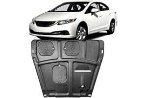 V CISXVILC Front Engine Guards Fit for Honda Civic 2012 2013 2014 2015 Engine Splash Shield Guards Suitable for Civic Under Engine Cover Directly Replace Original One