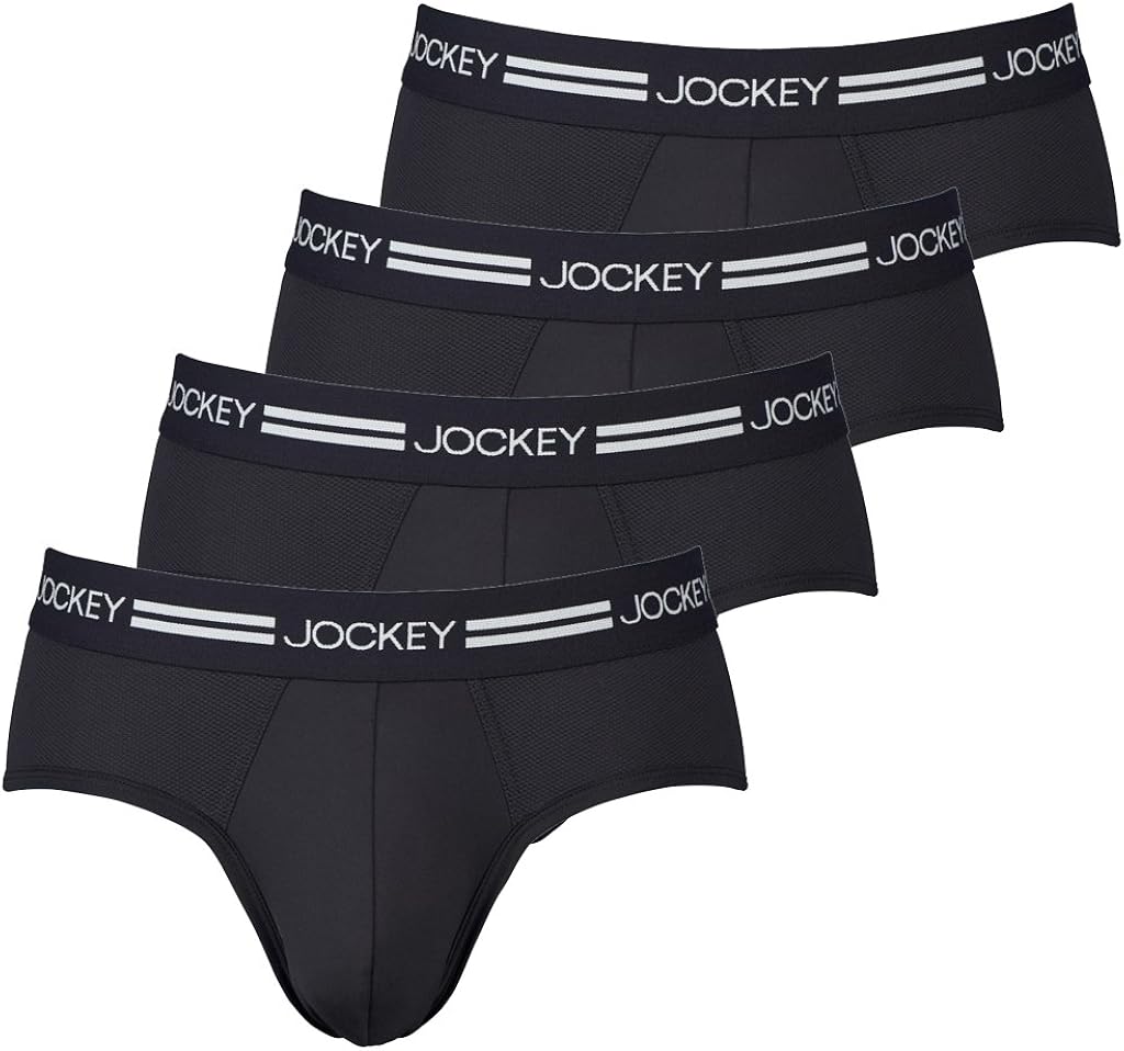 Jockey Herren Slip Brief Sport Microfiber Active 19902412 4er Spar