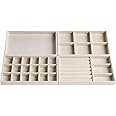 Amazon.com: AIRZSNRY Jewelry Organizer for Drawer, Velvet Jewelry ...