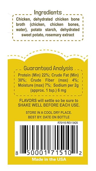 BEAUMONT BASICS FLAVORS FOOD TOPPER FOR DOGS, CHICKEN RECIPE, 3.1-OUNCE