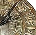 Rome Solid Zodiac Sundial, Brass