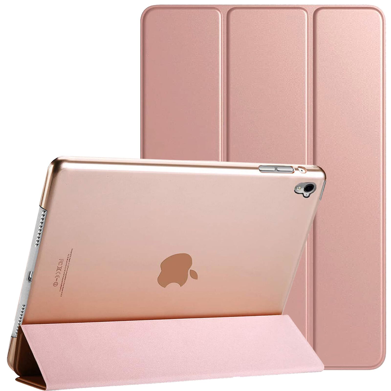 For Apple iPad 9th / 8th / 7th Generation Case Cover (2021/2020/2019) (10.2 Inch) Smart Magnetic Ultra Slim Stand Cover Auto Wake/Sleep For iPad 9 / iPad 8 / iPad 7 (Rose Gold) — image 1