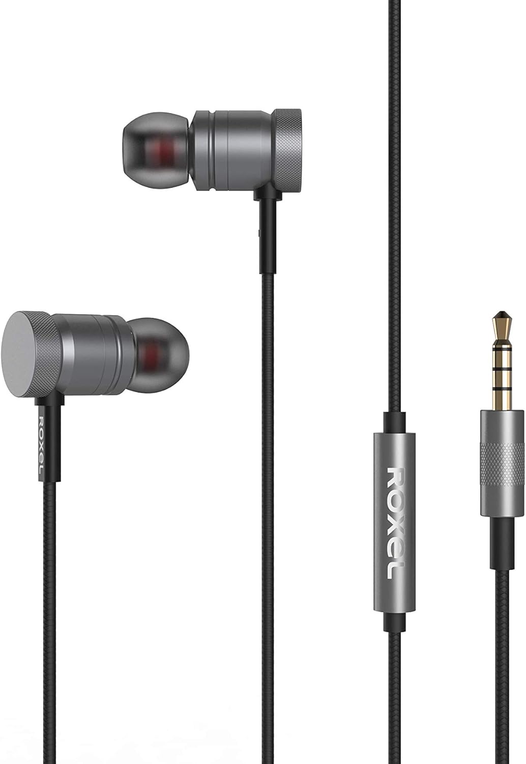 Roxel RX650 High Resolution Noise Isolating Earphone, Deep Bass and Rich Vocals with Built in Microphone