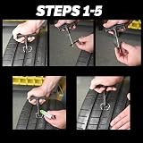 Slime 20500 Tyre Repair Reamer Plug Kit Medium Heavy Duty 8 Piece Set view 3