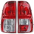 Aishangtao Car lights Tail Lamp For T&oyota For Hilux For Revo For Rocco 2015-2020 Rear Tail Light Brake Lamp With Wire Harne Taillight turn signal(Brown)